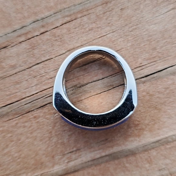 Lapis Lazuli & Sterling Silver (Size 6) - Picture 5 of 6